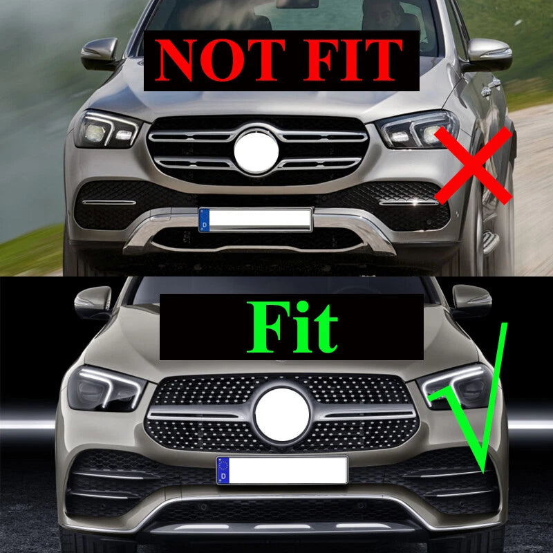 Black Front Grille for W167/C167 GLE Class 2020-2023