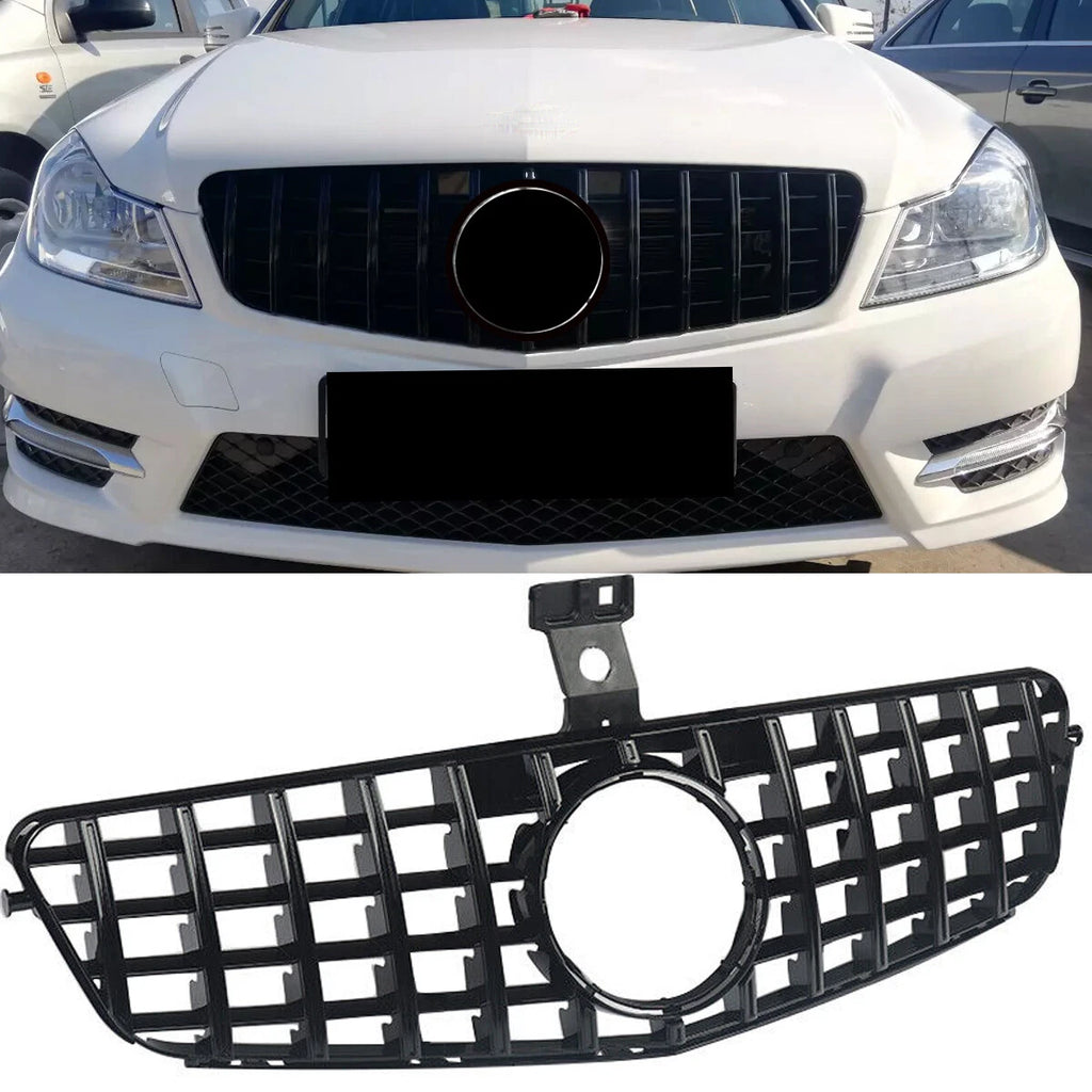 Black Front Grille for W204 C Class 2008-2014