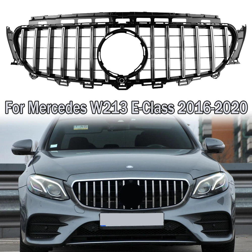 Chrome Front Grille for W213 E Class 2016-2020
