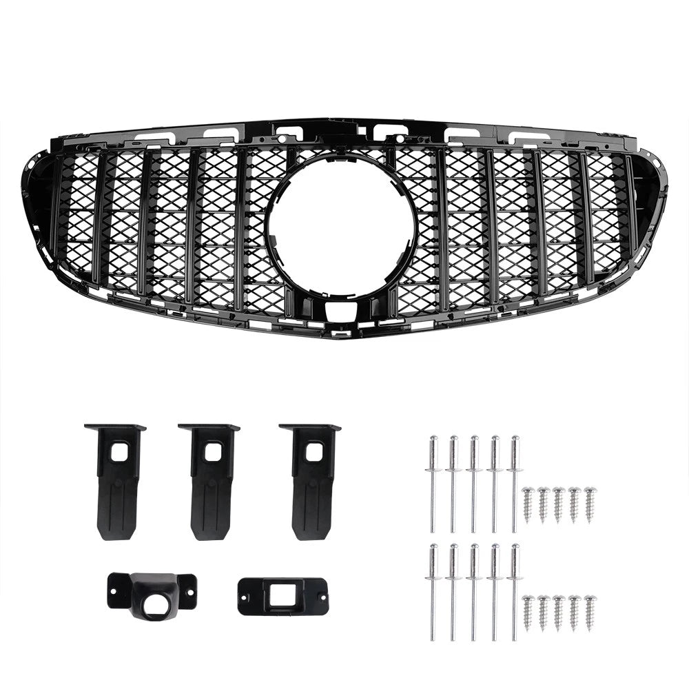 Black Front Grille for W212 E Class 2014-2016