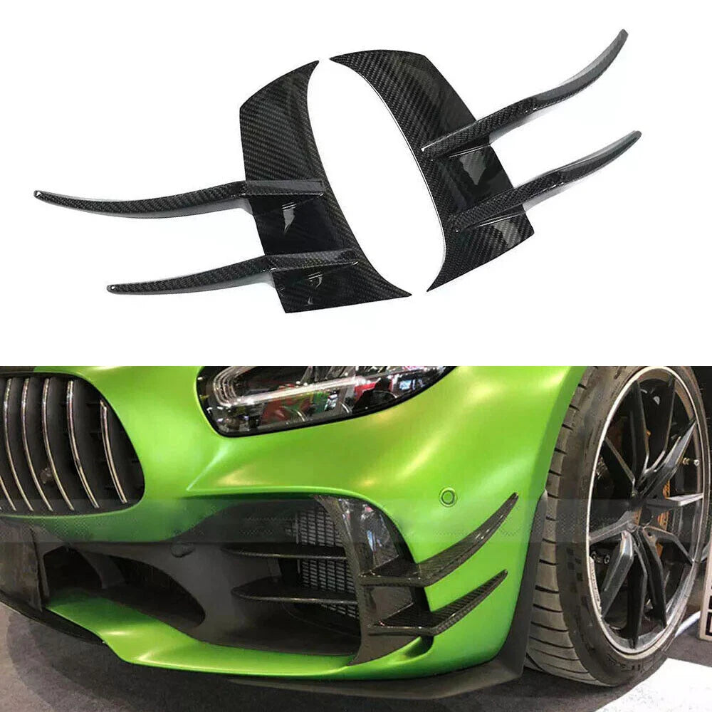 Carbon Fiber Front Bumper Splitter for C190 GT Class 2016-2019