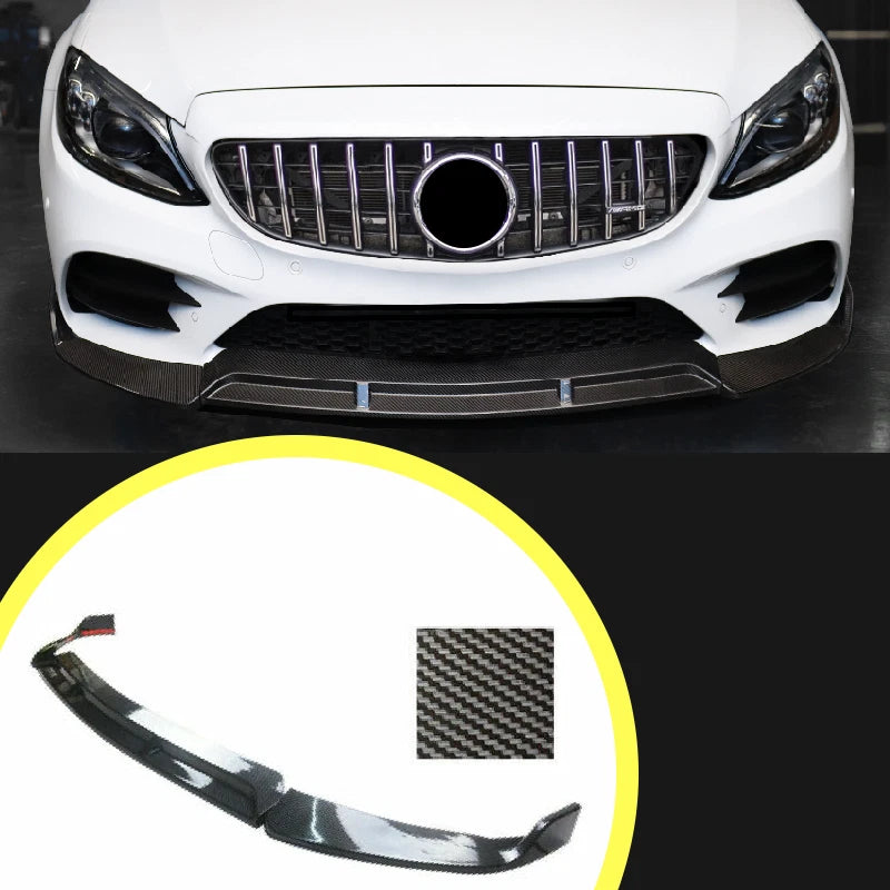 Carbon Fiber Brabus Front Splitter for W205 C Class 2019-2021