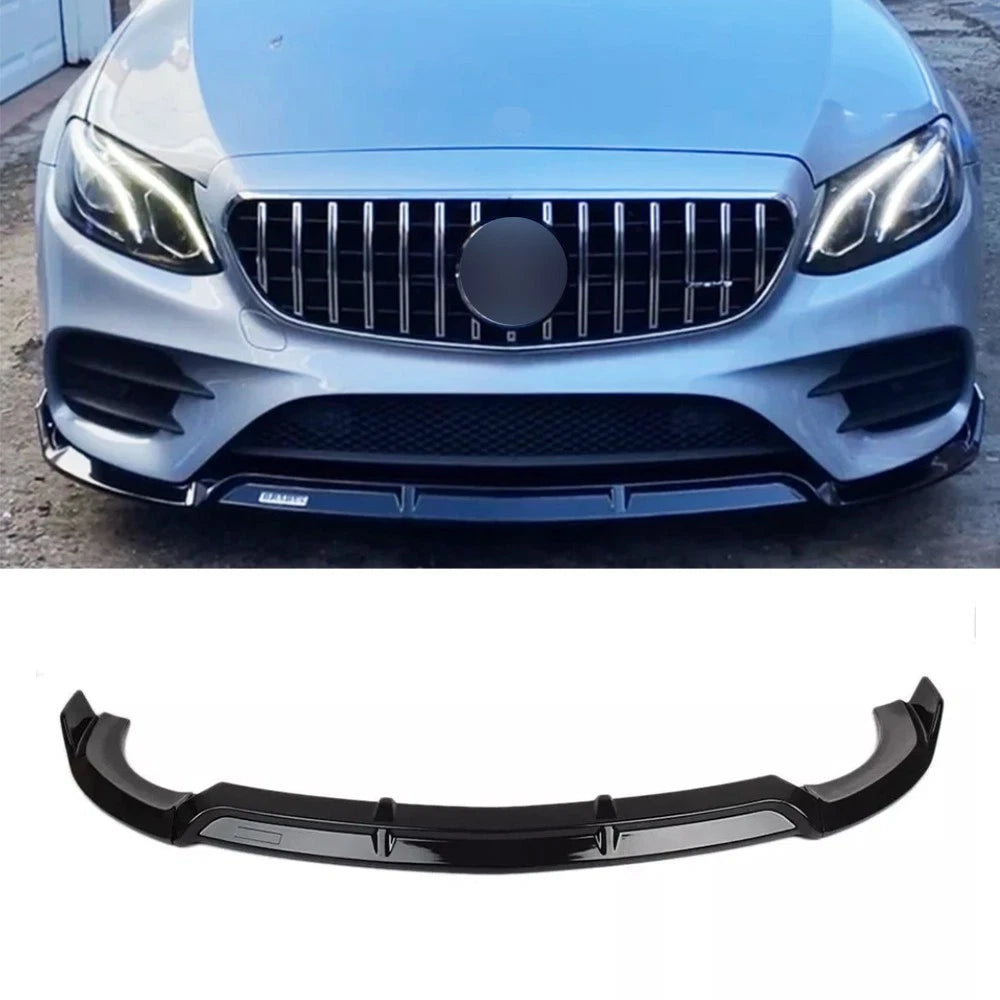 Gloss Black Brabus Front Splitter for W213 E Class 2016-2019