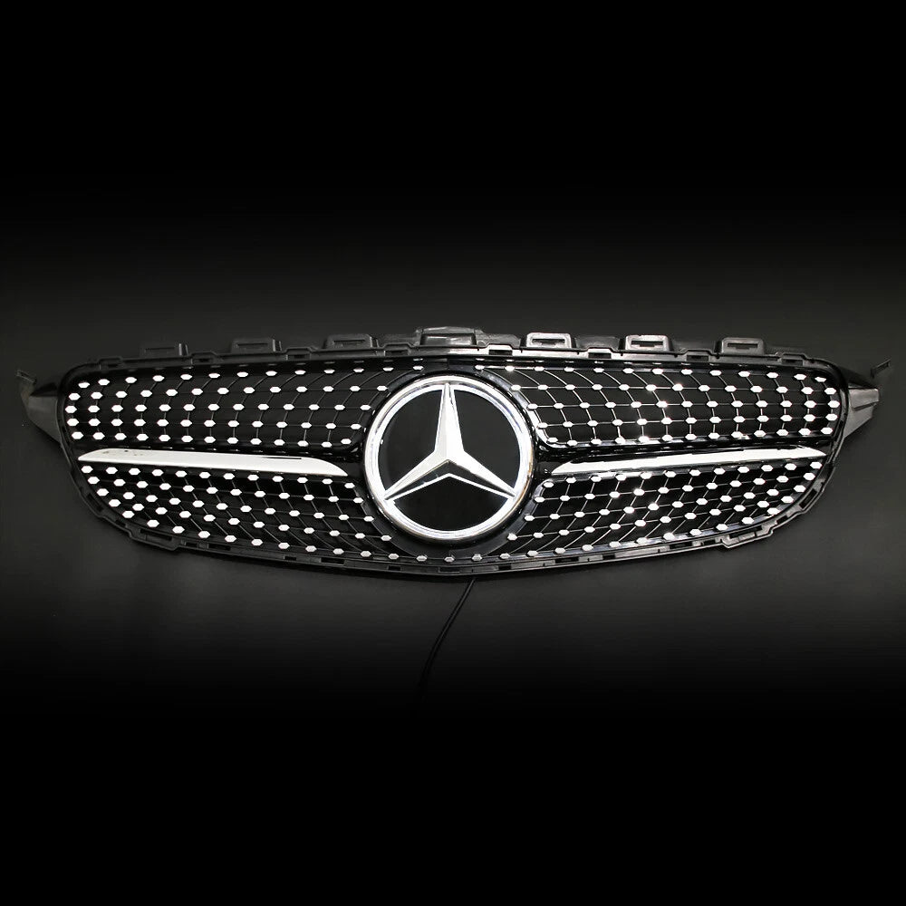 Stars Grille with LED Emblem for W205 C Class 2015-2018