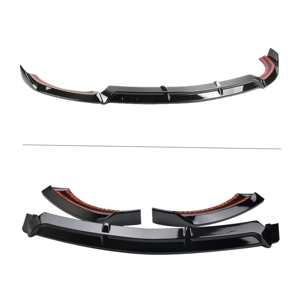 Gloss Black Front Splitter for W213 E Class 2017-2020