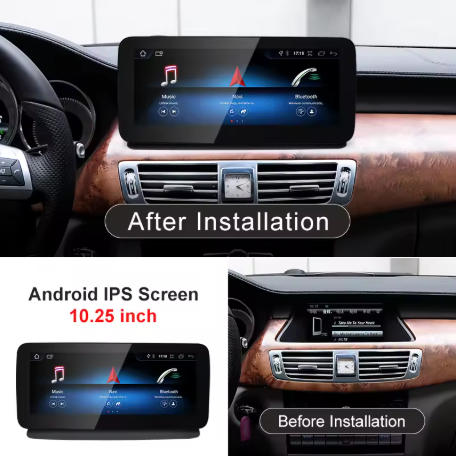 10.25in Apple CarPlay & Android Auto screen upgrade for W218 CLS Class