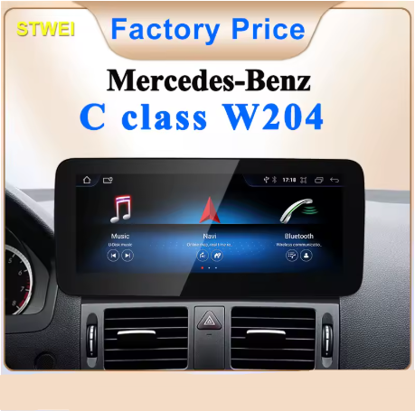 12.3in Apple CarPlay & Android Auto Screen Upgrade for W204 C Class