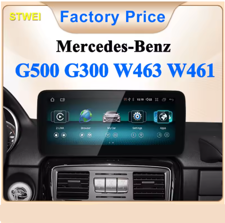 12.3in Apple CarPlay & Android Auto Screen Upgrade for W463 G Class 2016-2019