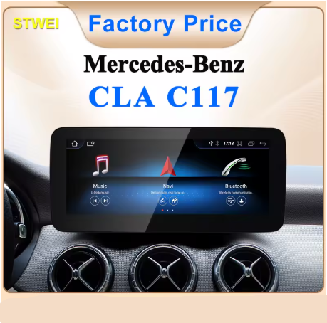12.3in Apple CarPlay & Android Auto Screen Upgrade for C117 CLA Class