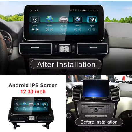 12.3in Apple CarPlay & Android Auto Screen Upgrade for W166/C166 GLE Class
