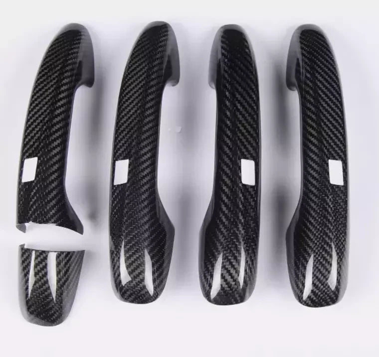 Carbon Fiber Door Handle Cover with Sensor for C118 CLA, W205 C Class, W213 E Class, W222 S Class, and X253/C253 GLC