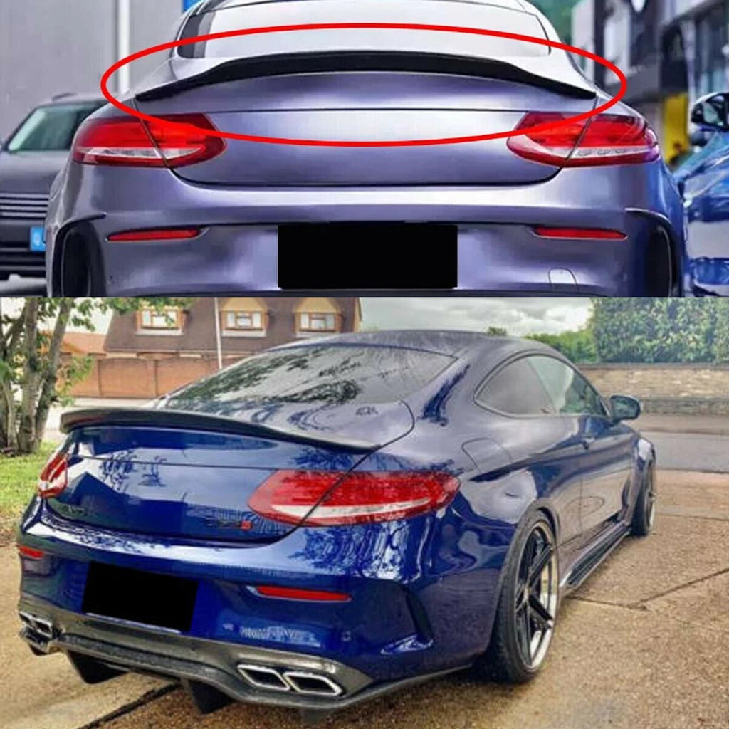 Gloss Black Duck Tail spoiler for W205 C Class Coupe 2015+